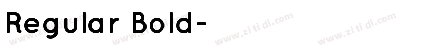 Regular Bold字体转换
